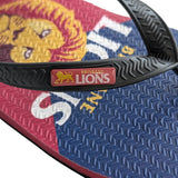 AFL - Brisbane Lions Regular Thongs + Additional Straps