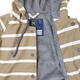Colour Change Stripe Raincoat Chestnut AW25