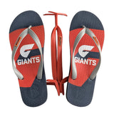 AFL - GWS Giants Regular Thongs + Additional Straps