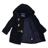 Ruffle Overcoat Navy AW25