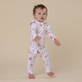 Butterfly Organic Snugglesuit Convertible Romper with Frill AW26