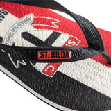 AFL - St Kilda Regular Thongs + Additional Straps