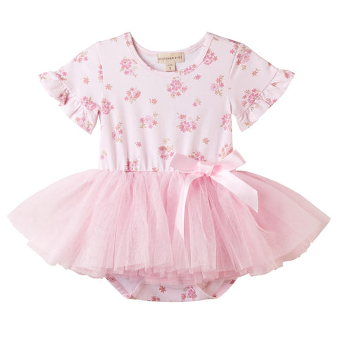 Bella Floral S/S Tutu Romper SS25