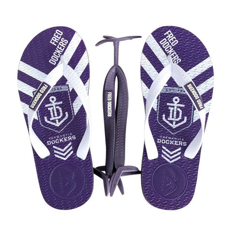 AFL - Fremantle Dockers KIDS Thongs + Additional Straps