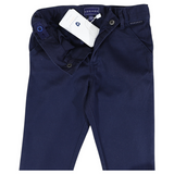 Stretch Twill Chino with Elastic  Waist Navy SS25