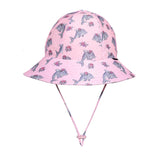 Girls Ponytail Swim Bucket Beach Hat- Dolphin SS25
