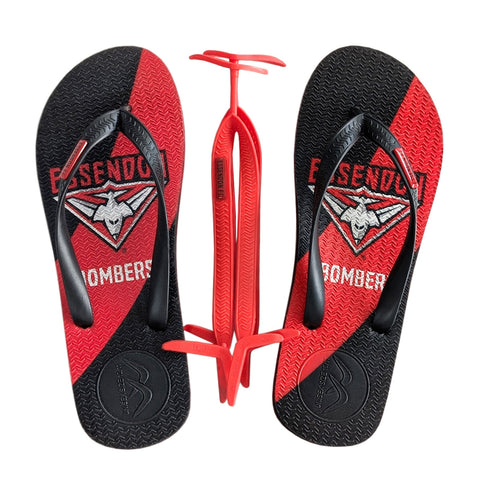 AFL - Essendon Bombers Regular Thongs + Additional Straps
