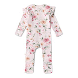 Birds & Blooms Organic Snugglesuit Convertible Romper with Frill AW26