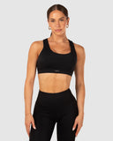 Energy Cross Ladies Sports Bra- Black SS25