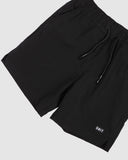 Block Elastic Youth Shorts- Black SS25