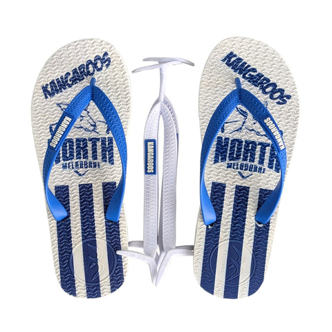 AFL - North Melb Kangaroos KIDS Thongs + Additional Straps