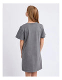 Wild Heart Tee Dress Charcoal SS25