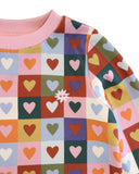 Heart Checkerboard Drop Waist Dress AW26