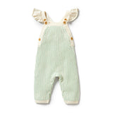 Mint Green Knitted Ruffle Overall AW24