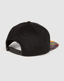 Fizzle Youth Headwear Flat Peak Snapback- Black SS25