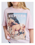 Western Tee Pink SS25