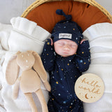 Starry Night Organic Snugglesuit Convertible Romper
