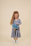 Cornflower Rib Scoop Back Dress AW25