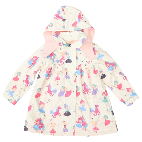 Dancing Unicorn Raincoat Cream AW25