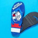 AFL - Western Bulldogs KIDS Thongs + Additional Straps