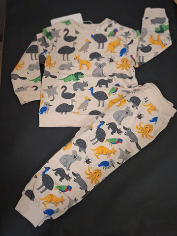 Australian Animals Pyjamas Beige AW25