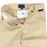 Stretch Twill Chino with Elastic  Waist Sand SS25