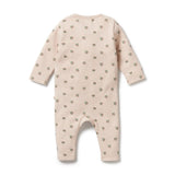 Emily Floral Organic Waffle Ruffle Zipsuit AW24