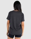 Hustle Ladies Tees- Washed Black SS25