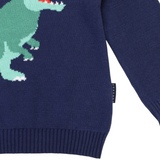 T-REX Sweater Navy AW25