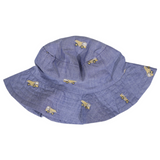 Embroidered Truck Chambray Sun Hat Dark SS25