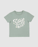 Charlie Kids Tees- Sage Green SS25