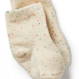 Dijon, Pink, Fleck Organic 3 pack baby socks AW24