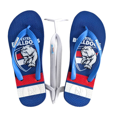 AFL - Western Bulldogs Regular Thongs + Additional Straps