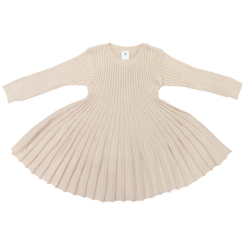 Swing knit Dress Beige AW25