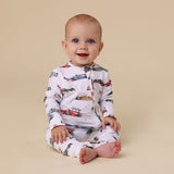 Little Racers Organic Snugglesuit Convertible Romper AW26