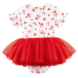 Alyssa Floral S/S Tutu Romper SS25
