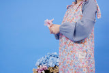 Cornflower Rib Smock Blouse AW25