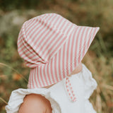 Girls Toddler Bucket Sun Hat- Pink Stripe SS25