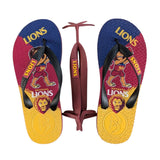 AFL - Brisbane Lions KIDS Thongs + Additional Straps