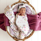 Gracie Organic Jersey Wrap & Topknot Set