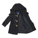 Ruffle Overcoat Charcoal AW25