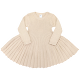 Swing knit Dress Beige AW25