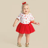 Alyssa Floral S/S Tutu Romper SS25