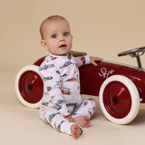 Little Racers Organic Snugglesuit Convertible Romper AW26