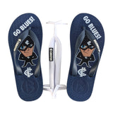 AFL - Carlton Blues KIDS Thongs + Additional Straps