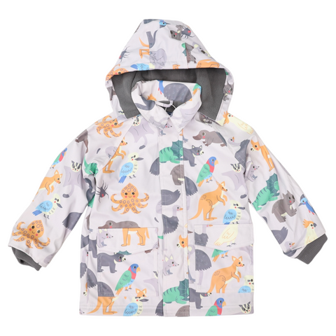 Australian Animal Raincoat Grey AW25