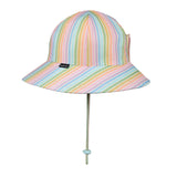 Girls Ponytail Swim Bucket Hat- Rainbow SS25