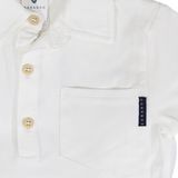 Cotton Stretch Polo White SS25