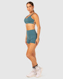 Flow Strap Ladies Sports Bra- Jade Blue SS25