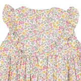 Floral Smocked Sunsuit Yellow SS25